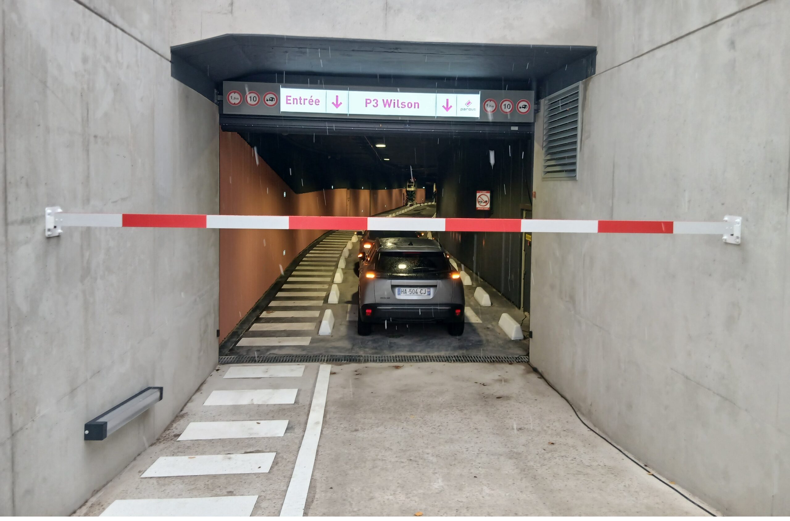 Nouvel accès au parking P3 Wilson